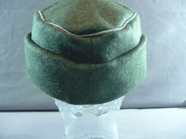 Feldmütze M43 für Offiziere feldgrau #Grösse 55#, 1 Knopf