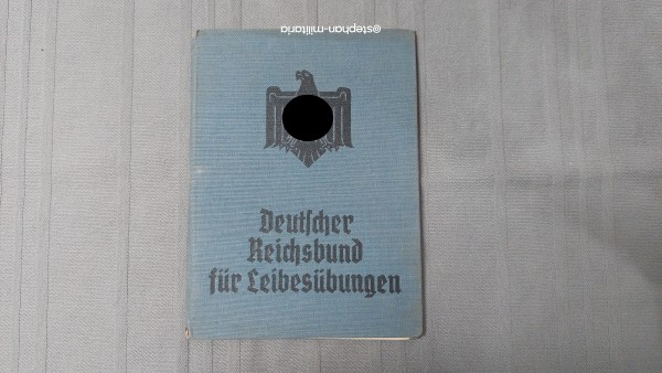 3.Reich Ausweis Deutscher Reichsbund für Leibesübungen von 1934
