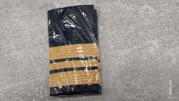 Polizei Rangschlaufen Wasserschutzpolizei 3 Streifen gold
