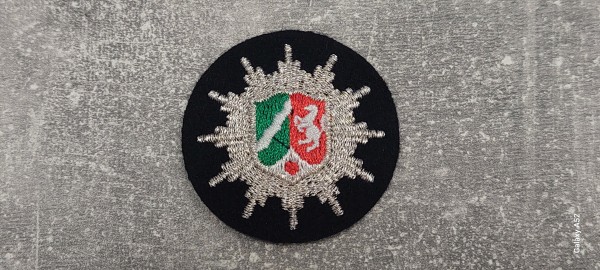 Mützenstern Polizei Nordrhein-Westfalen maschinengestickt