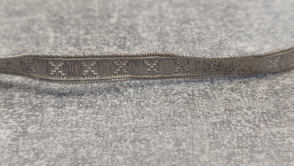 Tresse Wehrmacht silber 9mm per 0,5Meter Kragentresse Kragenlitze