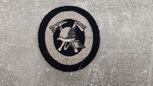 Feuerwehr Barettabzeichen Lurex maschinengestickt