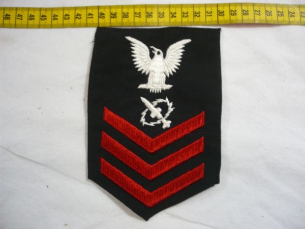 Armabzeichen für Hemden, Dienstgrad mit Laufbahnabzeichen, MT Missile Technician, Petty Officer First Class