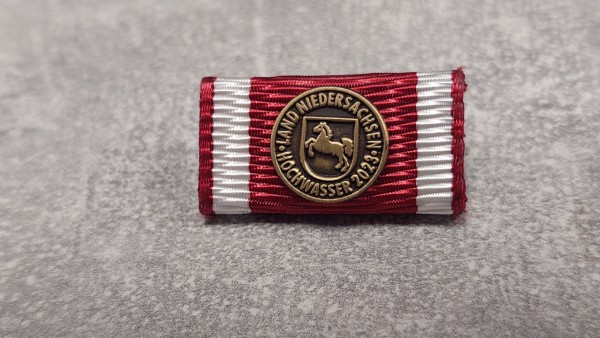 Niedersachsen Einsatzmedaille Hochwasser 2023 Bandschnalle