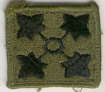 Armabzeichen 4th Division, tarnfarben ( OD)