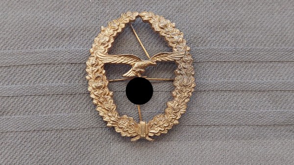 Schützenschnurauflage Wehrmacht Luftwaffe in gold