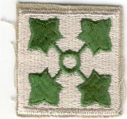 Armabzeichen 4th Division, bunt, 2.Weltkrieg