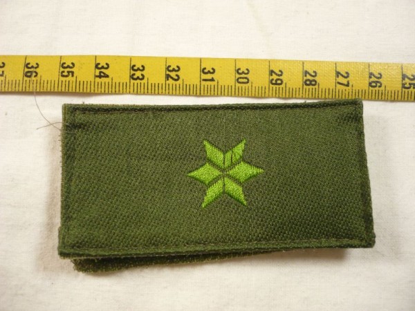 Allgemein: Dienstgradabzeichen für Einsatzanzug Polizei, 1 Stern grün