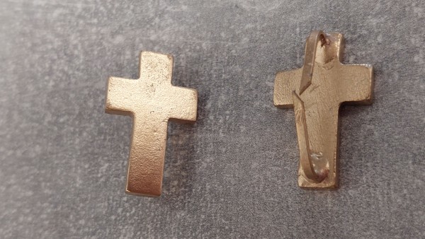 BGS Schulterklappenauflage Geistliche Metall gold Bundesgrenzschutz