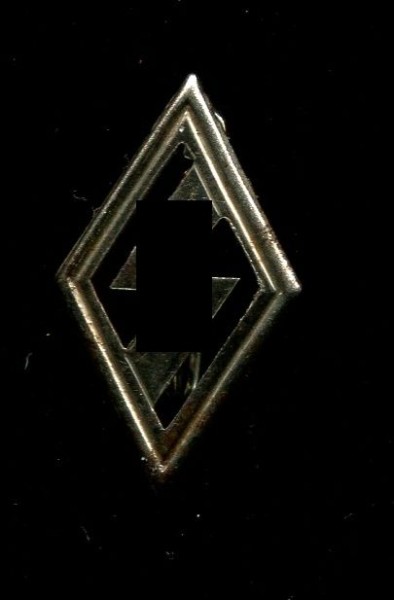 Mitgliedsabzeichen DJ - Eisen versilbert