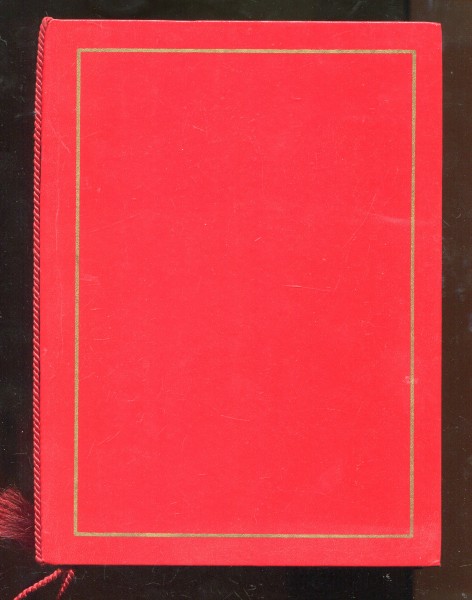 DDR Urkundenmappe A5 - rot 21,5cm x 15,5cm