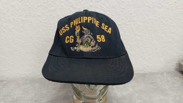 US Navy Baseballcap USS Philippine Sea CG 58 gebraucht Original