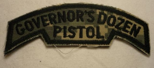 Schriftzug, Tab, Governors Dozen Pistol, ACU Digital, mit Klett