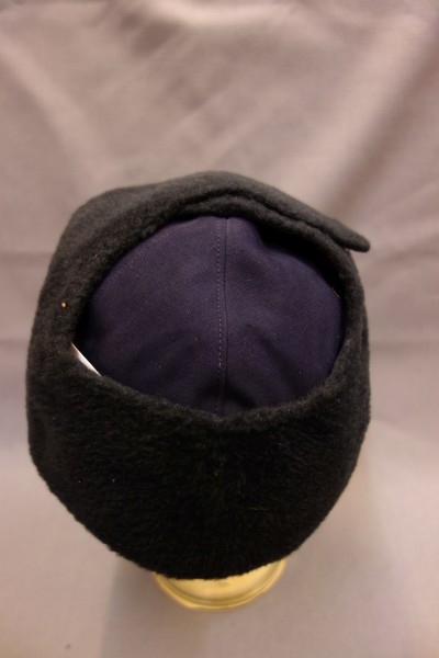 Wintermütze mit Umklappbaren Pelzohren dunkel Blau #Grösse 57#