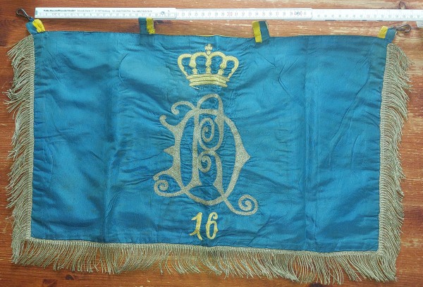 Preussen Fanfarentuch des 2.Hannoverschen Dragoner-Regiment Nr. 16