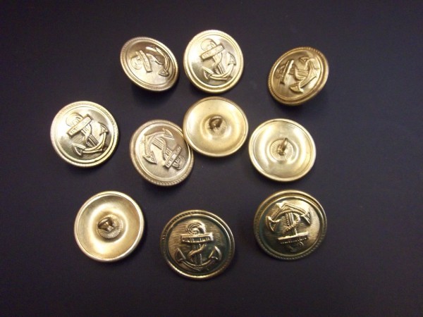 Knopf 25mm Volksmarine 10 Stück