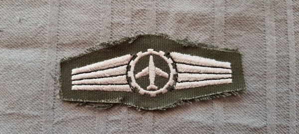 Tätigkeitsabzeichen, Logistisches Personal silber auf oliv ganz silber