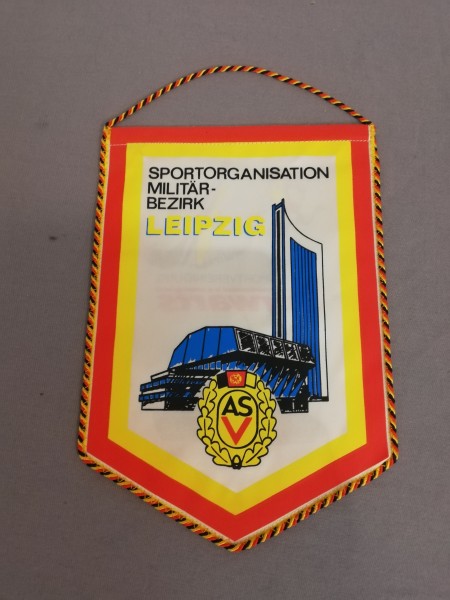 Tischfahne/ Tischwimpel DDR NVA ASV Militärbezirk Leipzig