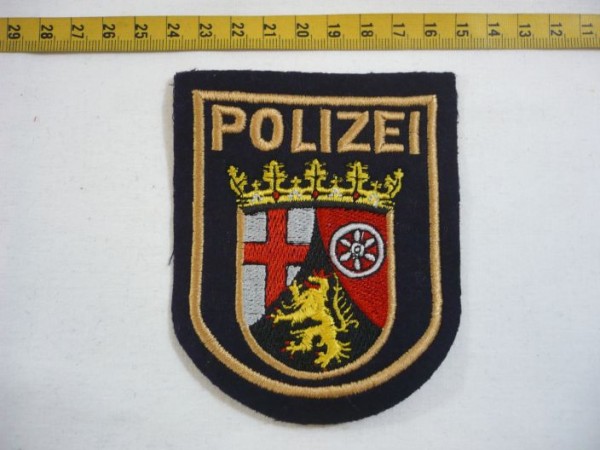 Rheinland-Pfalz: Armabzeichen, Wasserschutzpolizei Rheinland-Pfalz, blau, maschinengestickt