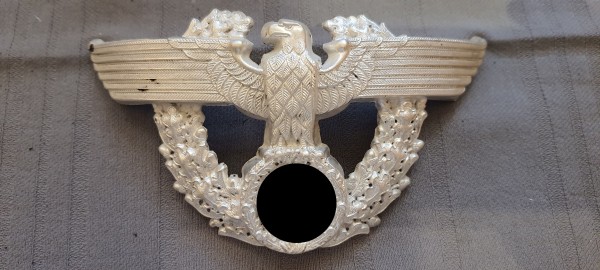3.Reich Tschakoadler Polizei Adler für Offizier geprägt