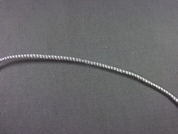 Kragenkordel, silber für Offizier