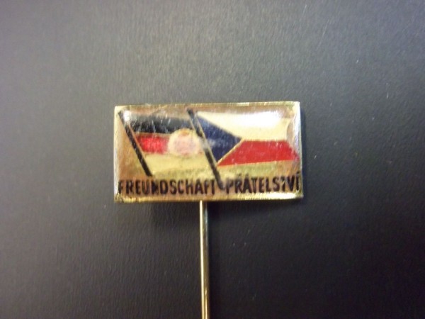 Anstecknadel Freundschaft DDR - Tschechien Bild ist ein Muster