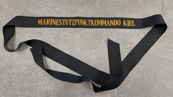 Bundeswehr Mützenband Marinestützpunktkommando Kiel gewebt