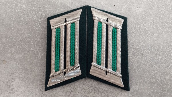 DDR Kragenspiegel VoPo Volkspolizei Offizier für Jacke Original