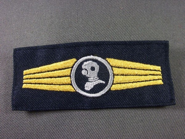 Tätigkeitsabzeichen, Taucher / Schiffstaucher AHG silber auf blau