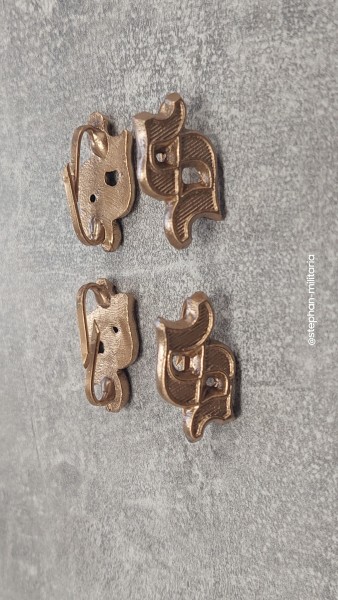 Wehrmacht Schulterklappenauflage " S " für Schule gold 1Paar