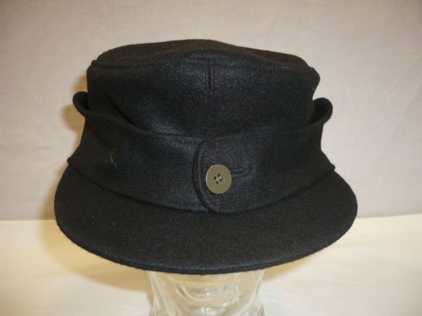 Feldmütze M43 für Mannschaften schwarz Grösse 57, 1 Knopf