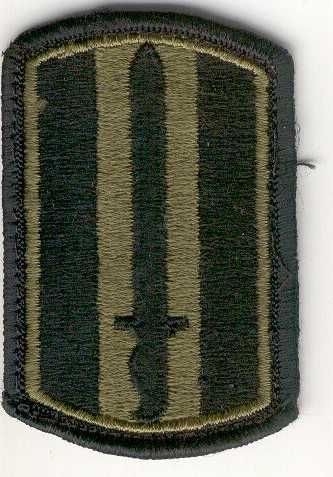 Armabzeichen 193rd Inf. Brigade, tarnfarben ( OD )