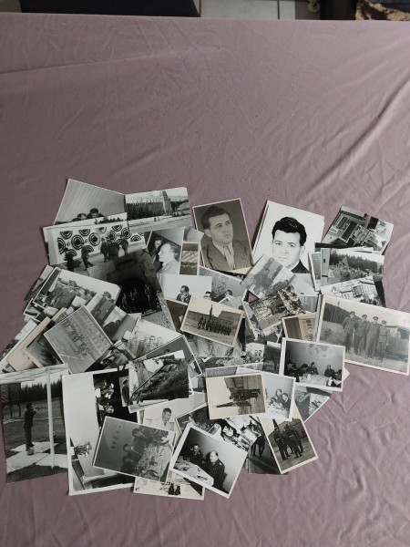 DDR NVA Fotokonvolut frühe NVA mit polnischen und russischen Offizieren