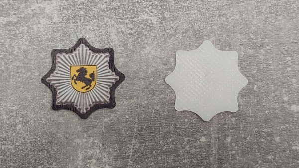 Polizei Stuttgart Mützenstern / Tschakostern Miniatur zum aufbügeln?