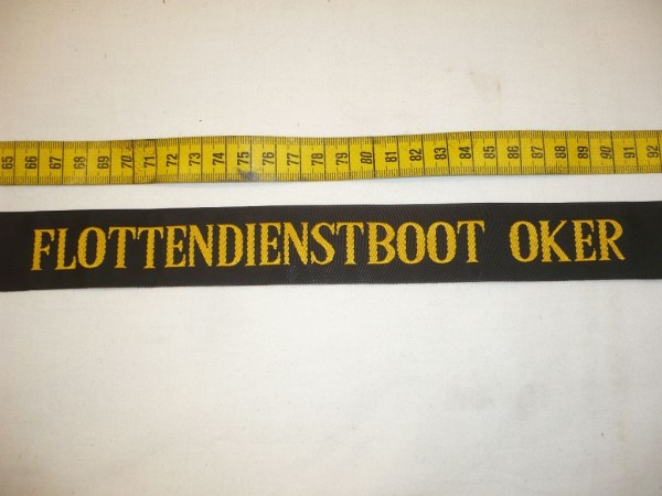 Mützenband, Flottendienstboot Oker