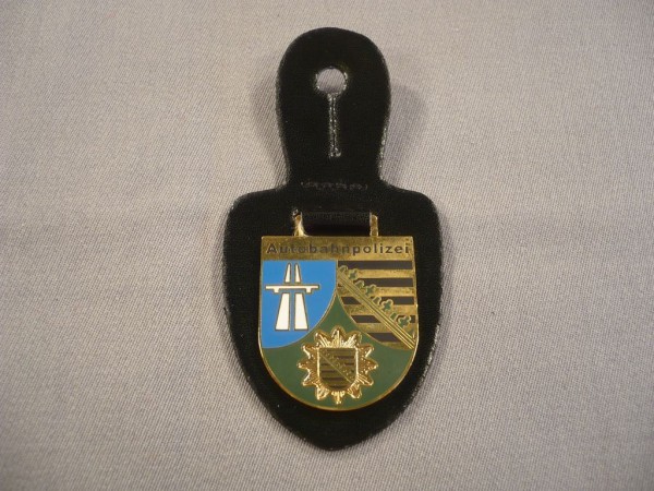 Sachsen: Verbandsabzeichen, Polizei,  Autobahnpolizei, Neu