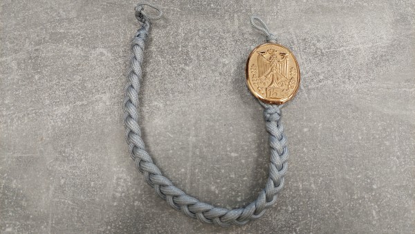 Bundeswehr Schützenschnur in Gold mit Zahl 15 Original