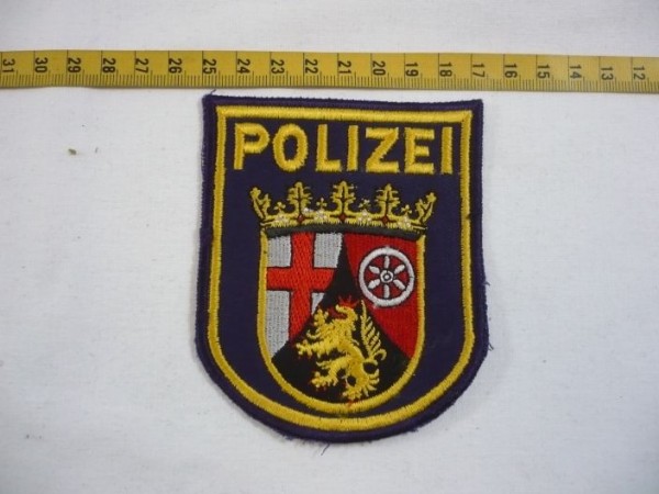 Rheinland-Pfalz: Armabzeichen, Wasserschutzpolizei Rheinland-Pfalz, blau, maschinengestickt