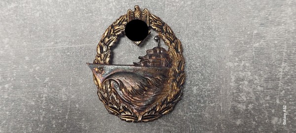 Zerstörer- Kriegsabzeichen mit Brillianten (Faksimili) Kriegsmarine