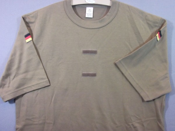 Unterhemd T-Shirt khaki - Tropen mit 1/2 Arm BW Größe 6