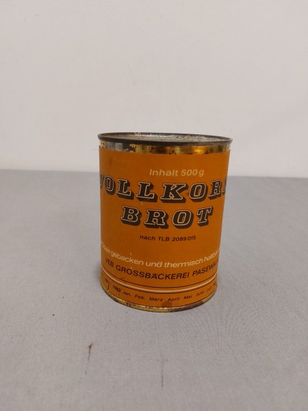 DDR Vollkornbrot in Dose NVA VEB Pasewalk 500g Original