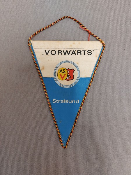 DDR Tischfahne/ Tischwimpel ASV Vorwärts Stralsund