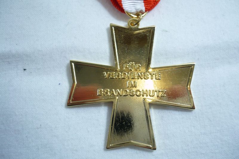 Feuerwehr Thüringen Ehrenkreuz für Verdienste im Brandschutz Gold  10# 