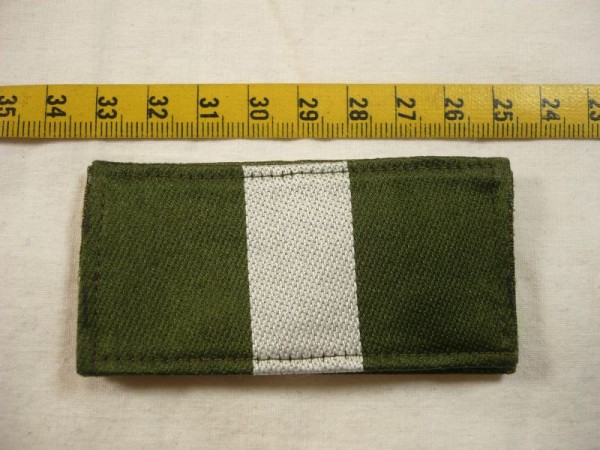 Allgemein: Dienstgradabzeichen für Einsatzanzug Polizei, 1 Balken weiß 20mm