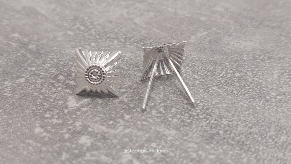 Bundeswehr Stern für Schulterklappen versilbert 17mm diagonal