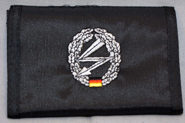 Geldbörse Fernmeldetruppe in schwarz