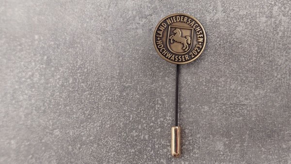 Niedersachsen Einsatzmedaille Hochwasser 2023 Anstecknadel