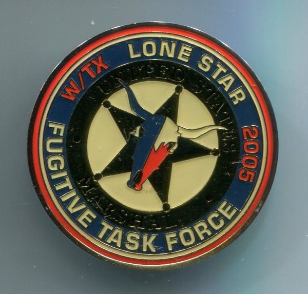 USA Coin United States Marshal Lone Star Fugitive Task Force 2005