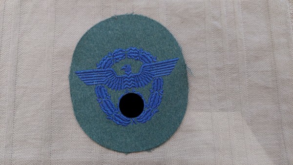 Armadler der Polizei für Mannschaften blau auf grün