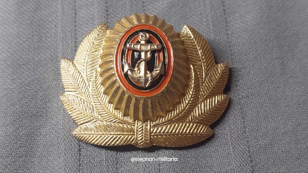 UdSSR Mützenabzeichen für Offizier Marine Metall